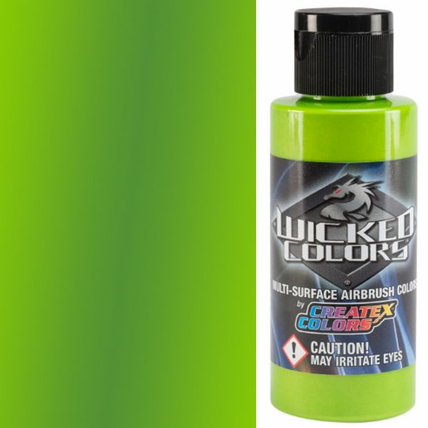 Wicked Air Airbrush Colors Pearlized Lime Green 2oz
