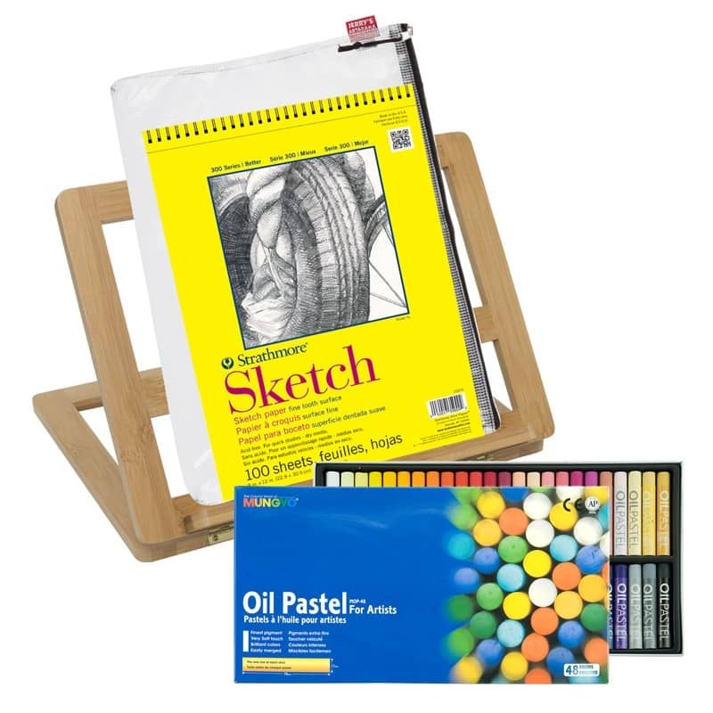 Papers and Surfaces for Oil Pastels