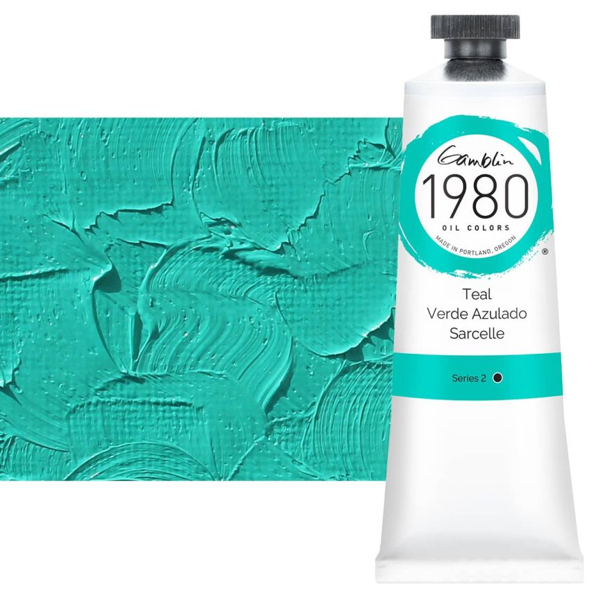 Gamblin 1980 Oil Colors - Teal, 37ml Tube
