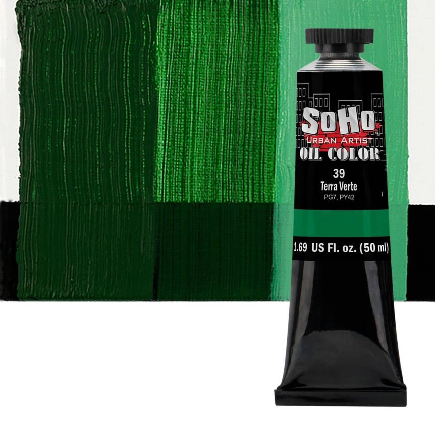 SoHo Artist Oil Color Terre Verte 50ml Tube