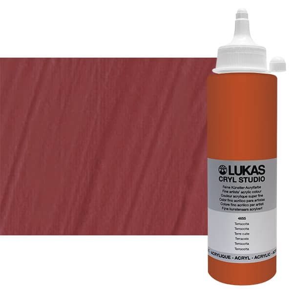 Cryl Studio Acrylic Paint - Terracotta, 250ml Bottle