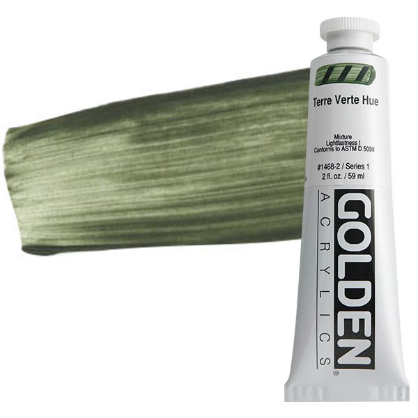 GOLDEN Heavy Body Acrylic 2 oz Tube - Terre Verte Hue