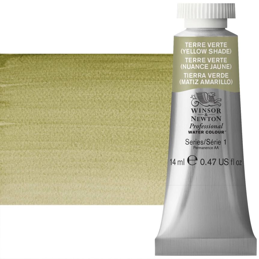 Winsor & Newton Professional Watercolor - Terre Verte Yellow Shade, 14ml Tube