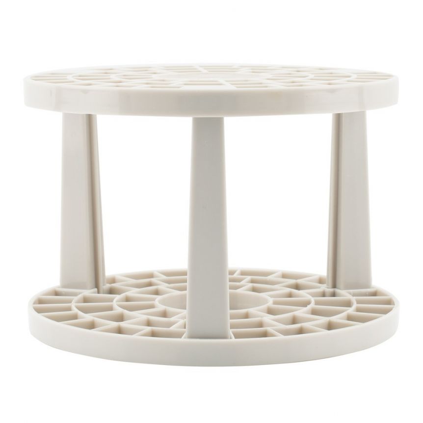 The Brush Crate-Artist Brush Holder, 49 Slots, Beige