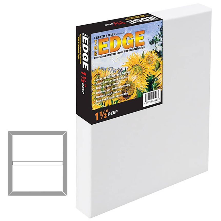 The Edge All Media 1-1/2" Deep Cotton Stretched Canvas