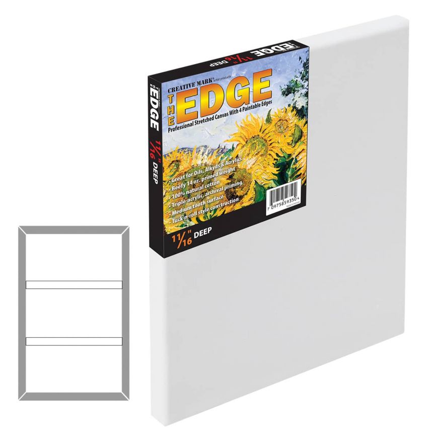 The Edge All Media 11/16" Deep Cotton Stretched Canvas