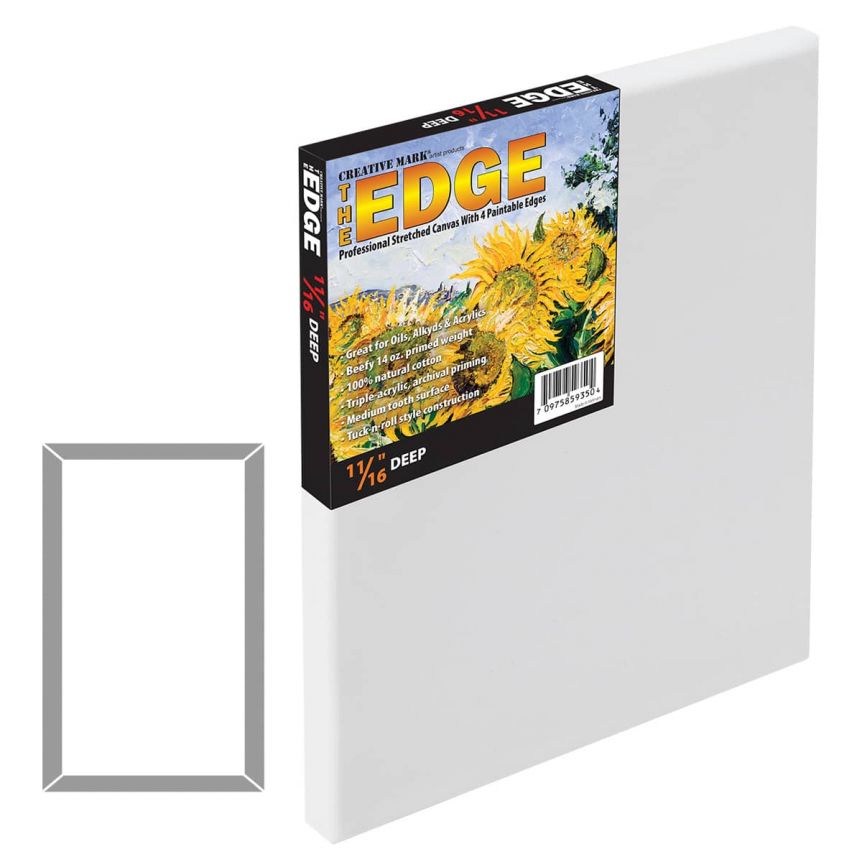 The Edge All Media 11/16" Deep Cotton Stretched Canvas