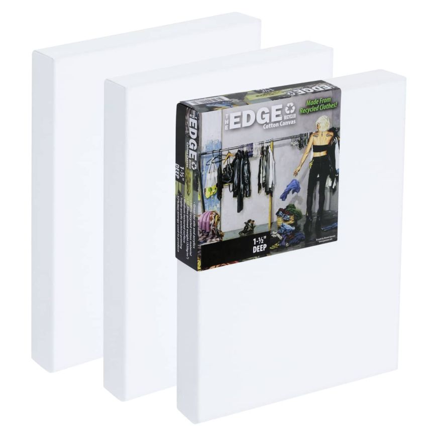 The Edge Recycled Cotton Canvas - 9"x12" - 1-1/2" Deep (Box of 3)