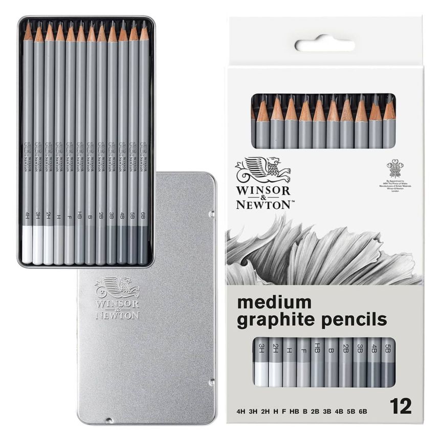 Winsor & Newton Studio Collection Graphite Pencil - Set of 5 (Soft)