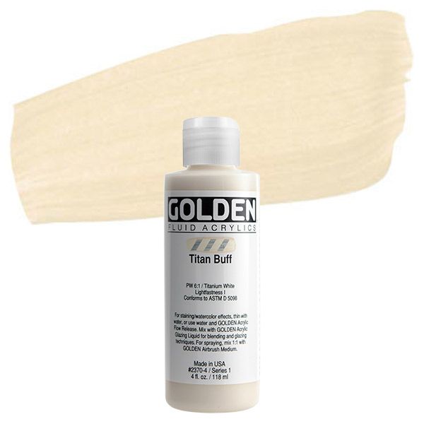 Golden Fluid Acrylic 4 Oz Titan Green Pale, Colore Acrilico Fluido Verde Chiaro, Alta Pigmentazione, Lucentezza Opaca - 4