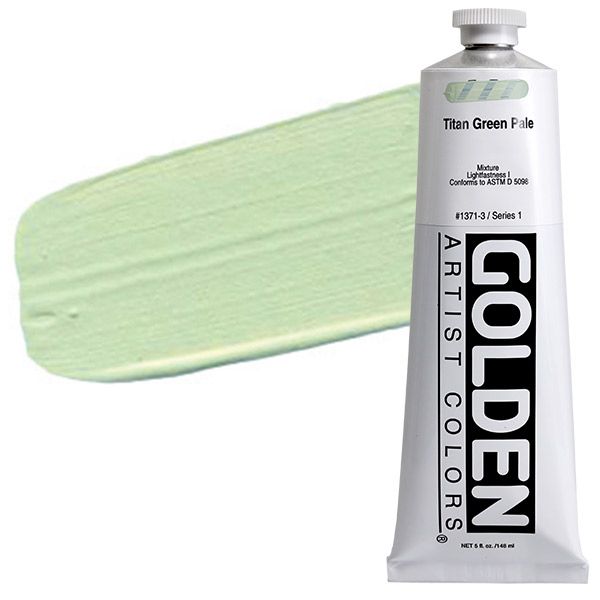 Golden Heavy Body Acrylic 5oz Titan Green Pale