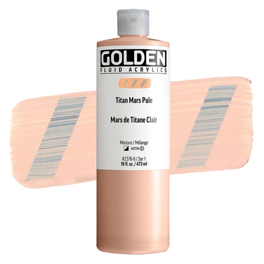 Golden Fluid Acrylic Titan Mars Pale, 16oz