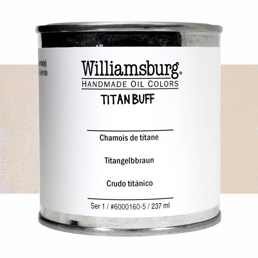 Williamsburg Handmade Oil Paint - Titanium Buff, 237ml