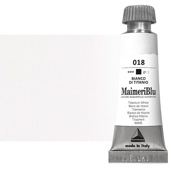 MaimeriBlu Artists Watercolor - Titanium White, 12ml