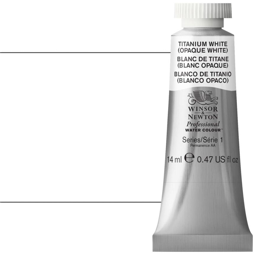 Winsor & Newton Professional Watercolor - Titanium White, 14ml Tube