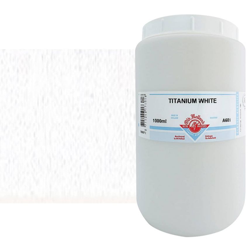Old Holland New Masters Acrylic Titanium White 1liter Jar