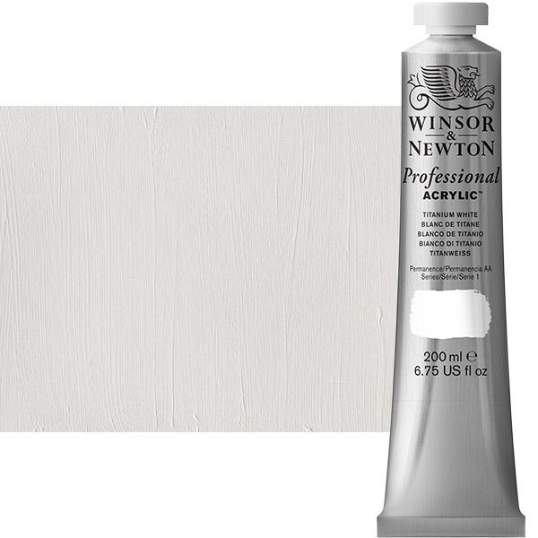 Winsor & Newton Professional Acrylic Titanium White 200 ml