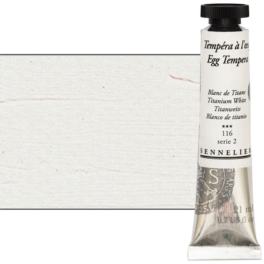 Sennelier Egg Tempera Titanium White, 21ml Tube Jerry's Artarama