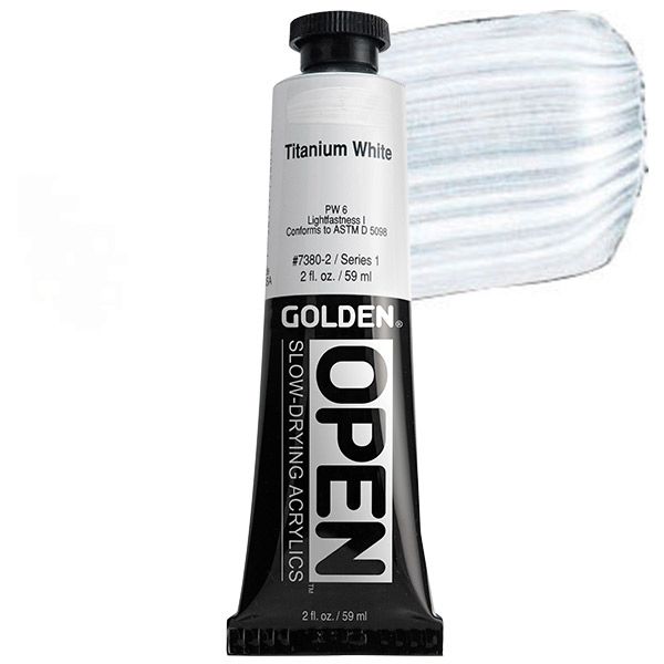 GOLDEN Open Acrylic Paints Titanium White 2 oz