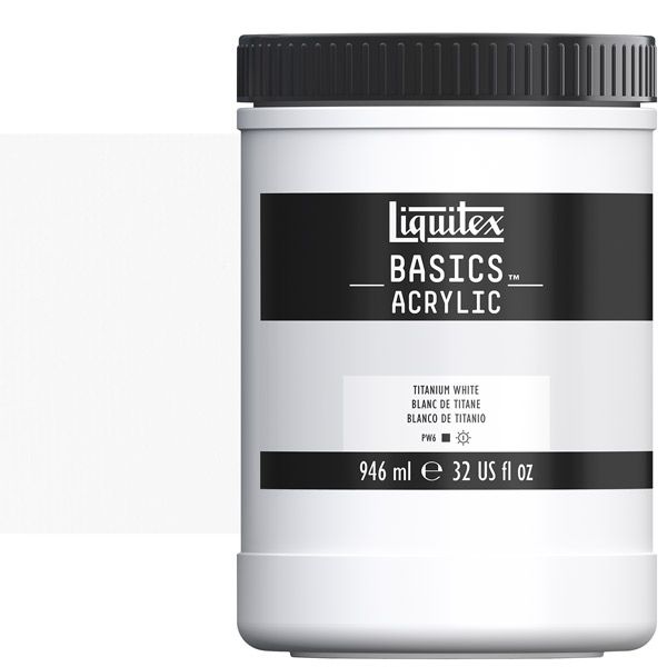 Liquitex Basics Acrylic Paint Titanium White 32oz