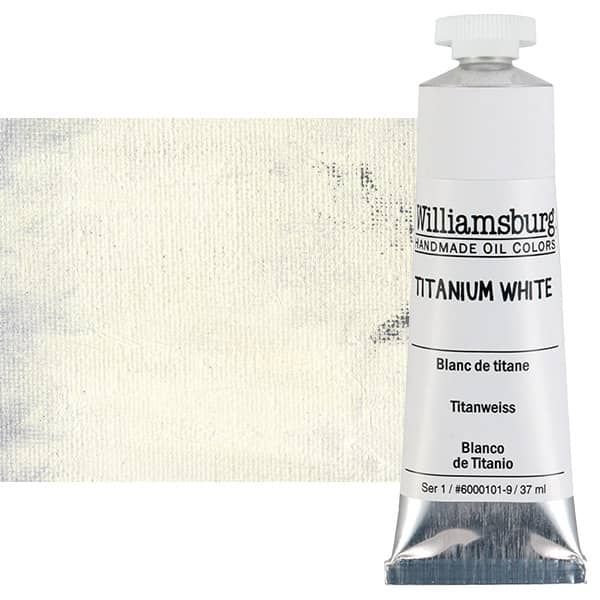 Williamsburg Oil Color, Titanium White, 37ml Tube