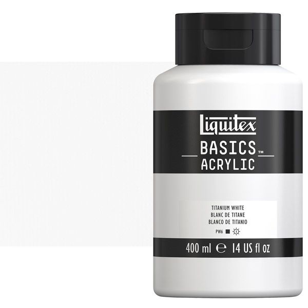 Liquitex Basics Acrylic Paint Titanium White 400 ml
