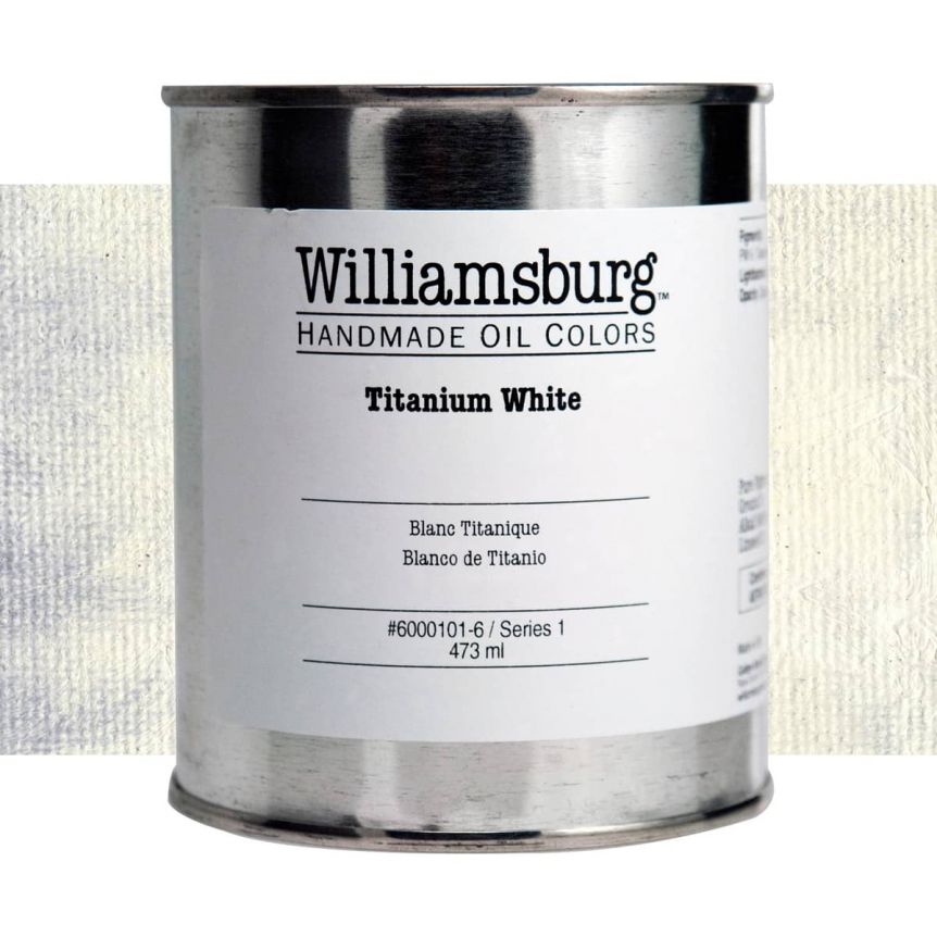 Williamsburg Handmade Oil Paint - Titanium White, 473ml