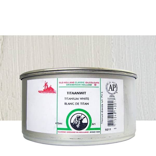 Old Holland Classic Oil Color - Titanium White, 475ml Can