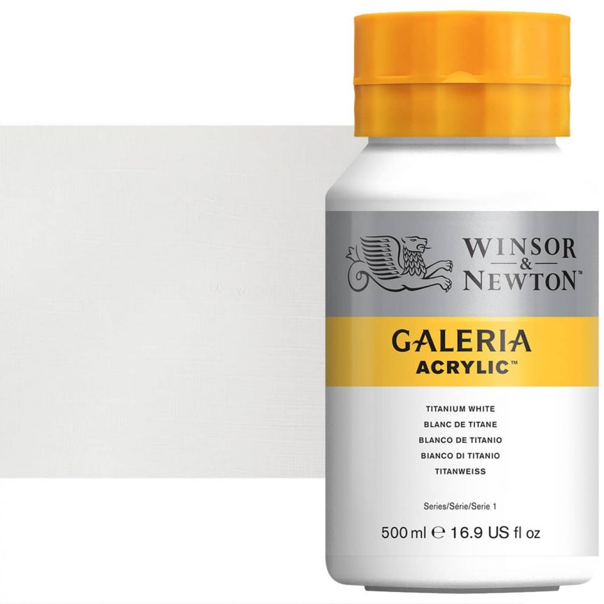 Winsor & Newton Galeria Flow Acrylic - Titanium White, 500ml