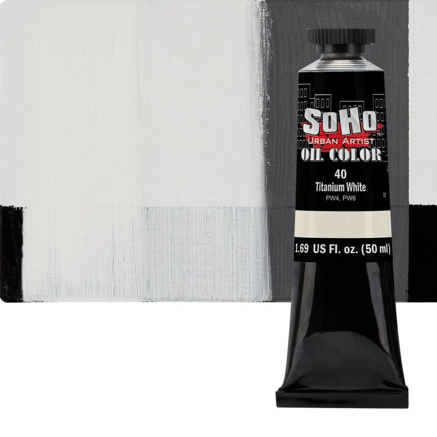SoHo Artist Oil Color Titanium White 50ml Tube