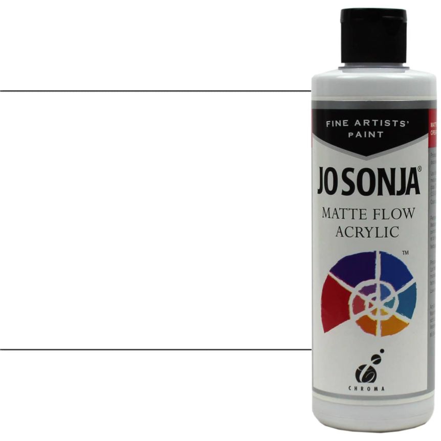 Jo Sonja Matte Acrylic Titanium White, 8oz Bottle Jerry's Artarama