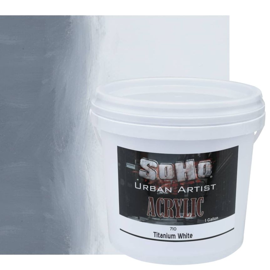 SoHo Urban Artists Heavy Body Acrylic - Titanium White, 1 Gallon