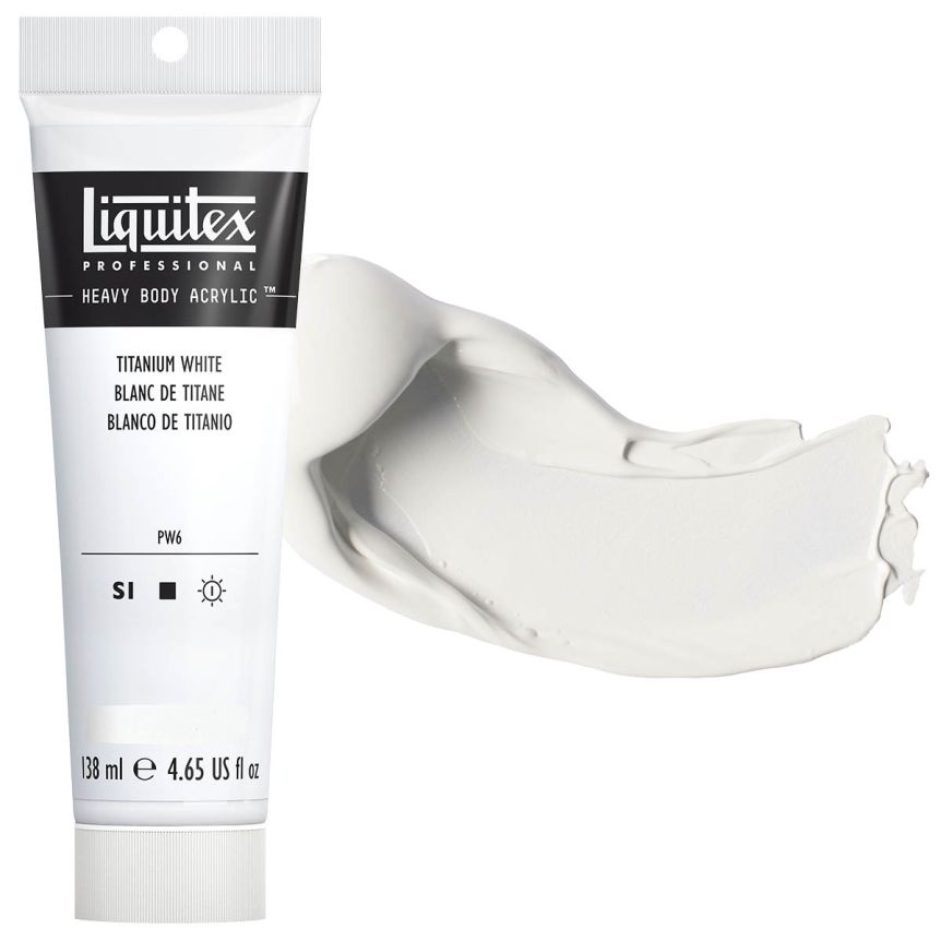Liquitex Heavy Body Acrylic - Titanium White, 4.65oz Tube