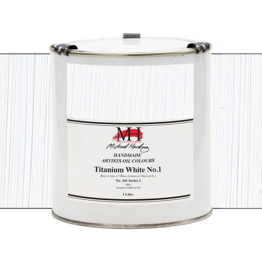 Michael Harding Oil Color - Titanium White No. 1 (Safflower), 1L Can