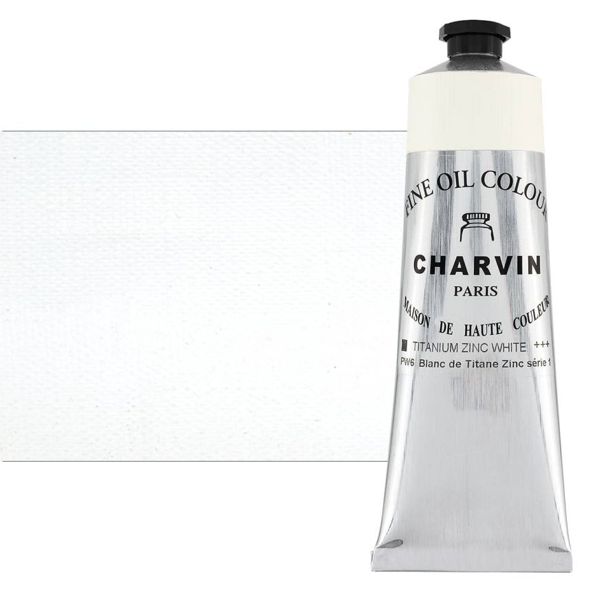Charvin Fine Oil Paint, Titanium Zinc White - 150ml