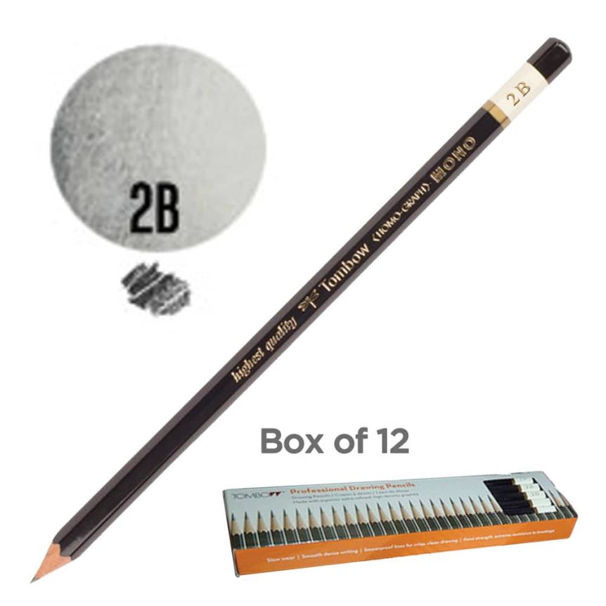 Tombow Mono Drawing Pencil Set of 12 - 2B