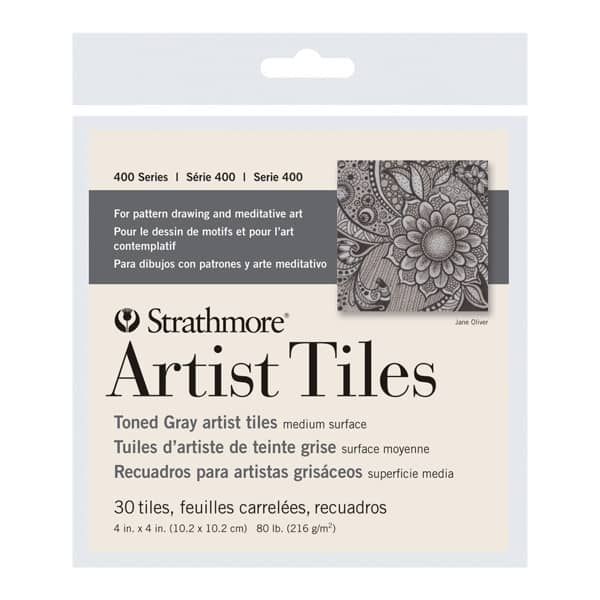Strathmore Artist Tiles Toned Tiles 4x4in 30pk Gray