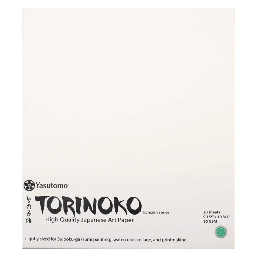 Yasutomo Torinoko Art Paper 80 gsm 9-1/2" x 10-3/4" Sheet (Pack of 20)