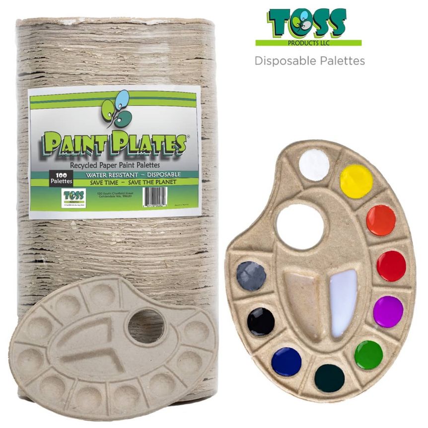 Disposable shop paint palette