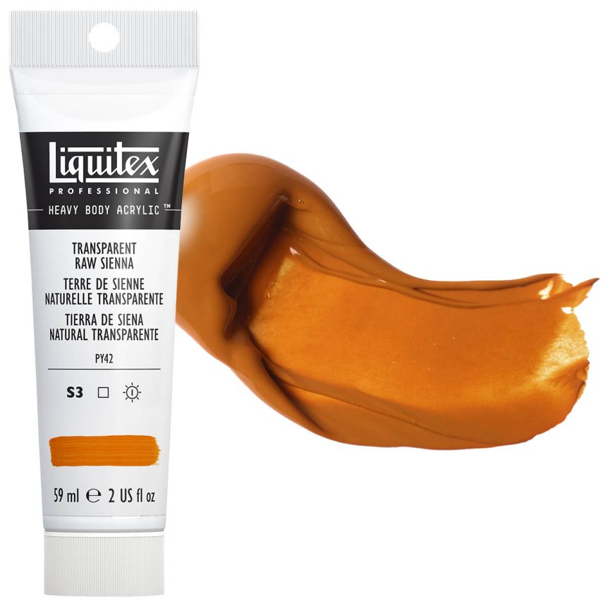 Liquitex Heavy Body Acrylic - Transparent Raw Sienna, 2oz Tube
