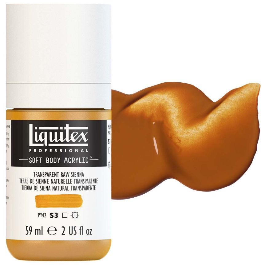 Liquitex Professional Soft Body Acrylic - Raw Sienna (Transparent), 2oz Bottle