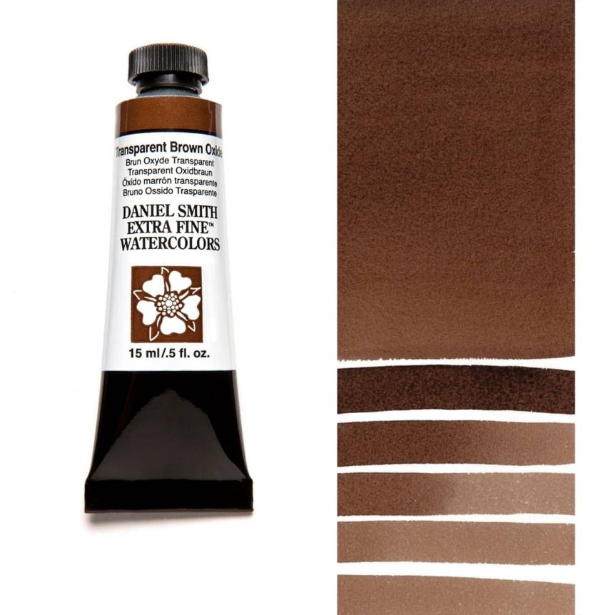 Daniel Smith Extra Fine Watercolor - Transparent Brown Oxide, 15 ml Tube