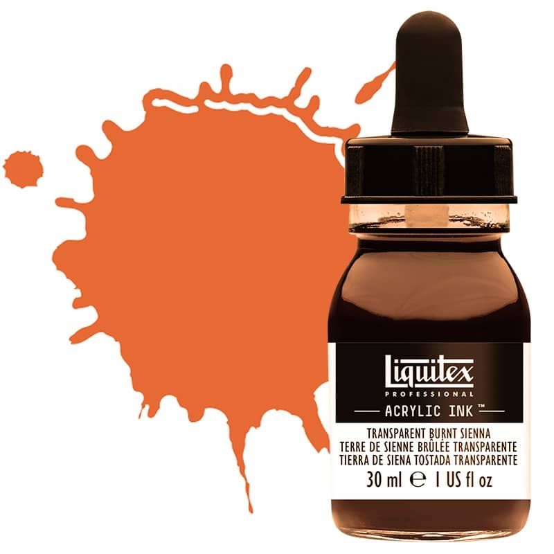Liquitex Professional Acrylic Ink 30ml Bottle - Transparent Burnt Sienna