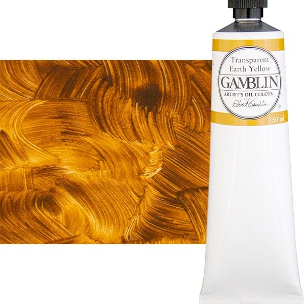 Gamblin Artists Oil - Transparent Earth Yellow, 150ml Tube