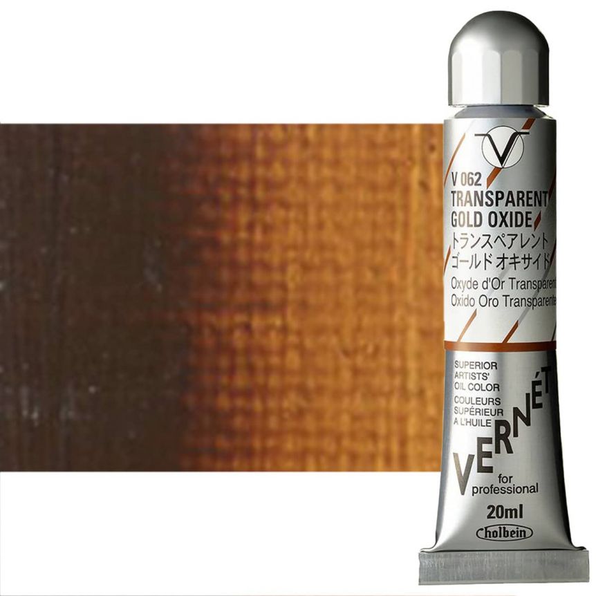 Holbein Vernét Oil Color - Transparent Gold Oxide, 20ml Tube 