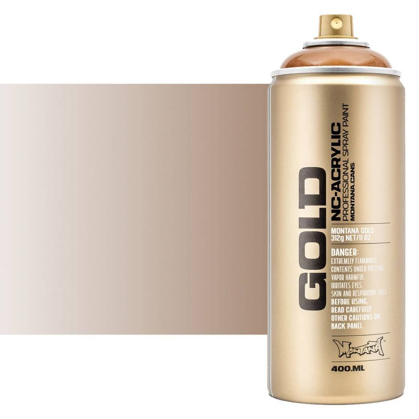 Montana GOLD Acrylic Professional Spray Paint 400 ml - Transparent Hazelnut