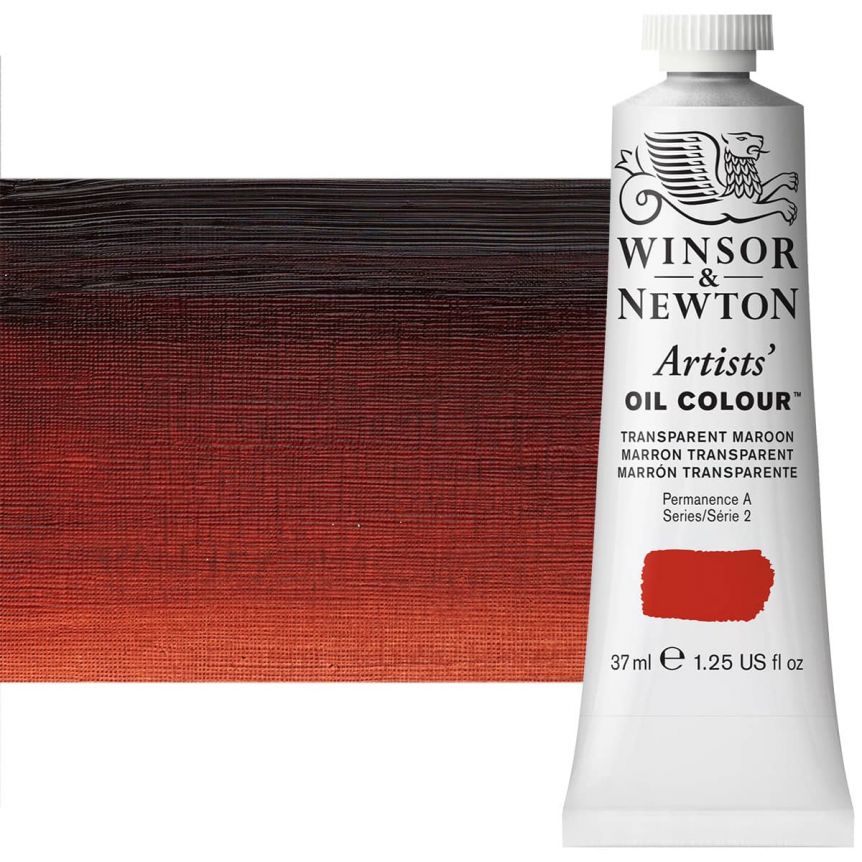Winsor & Newton Artists' Oil - Transparent Maroon, 37ml Tube