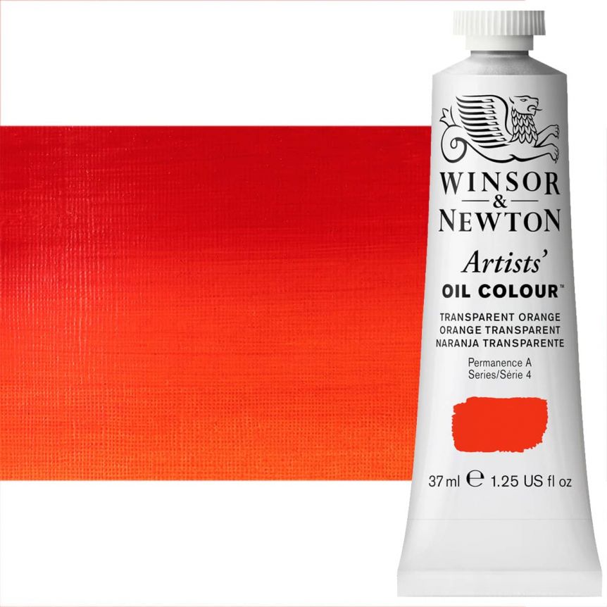 Winsor & Newton Artist Oil Color - Transparent Orange, 37ml Tube