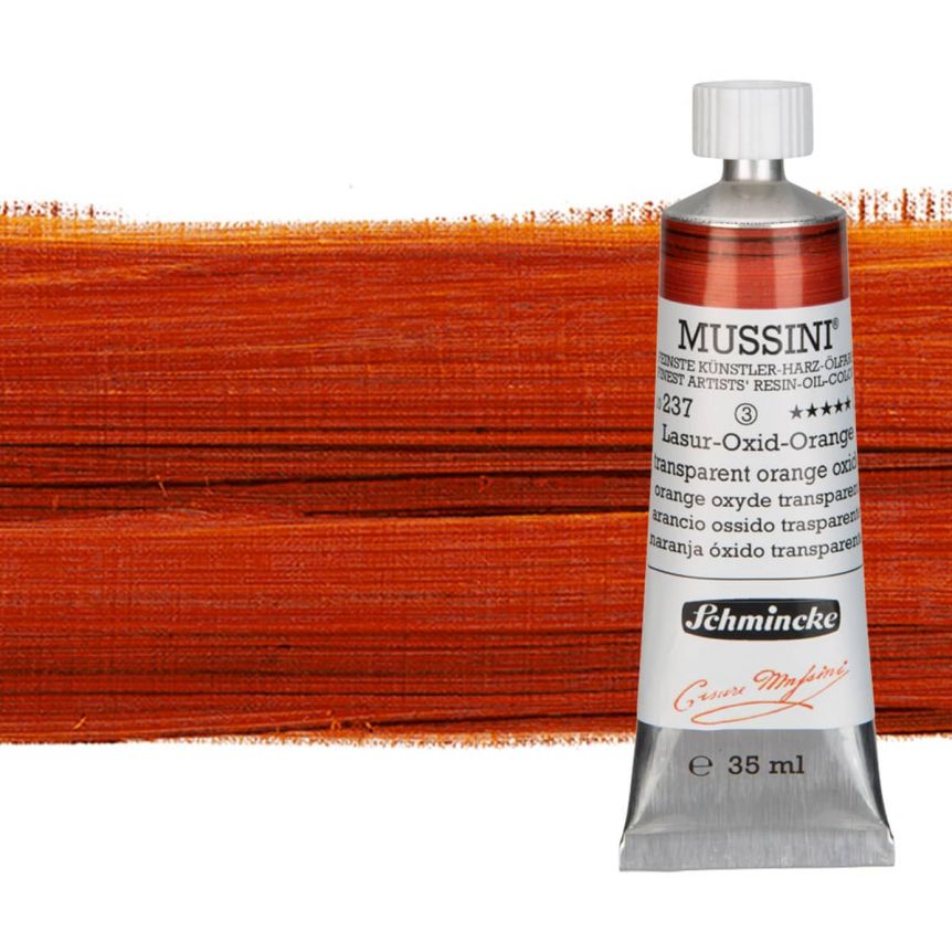 Schmincke Mussini Oil Color 35ml Tube - Transparent Orange Oxide