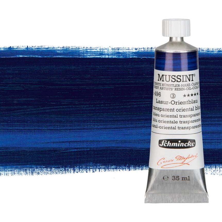 Schmincke Mussini Oil Color 35ml - Transparent Oriental Blue